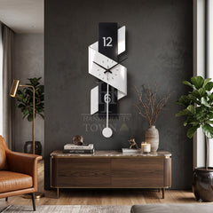 The Noir Ribbon Wall Clock