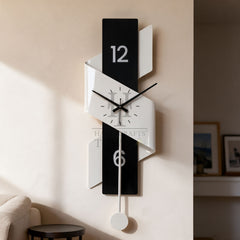 The Noir Ribbon Wall Clock