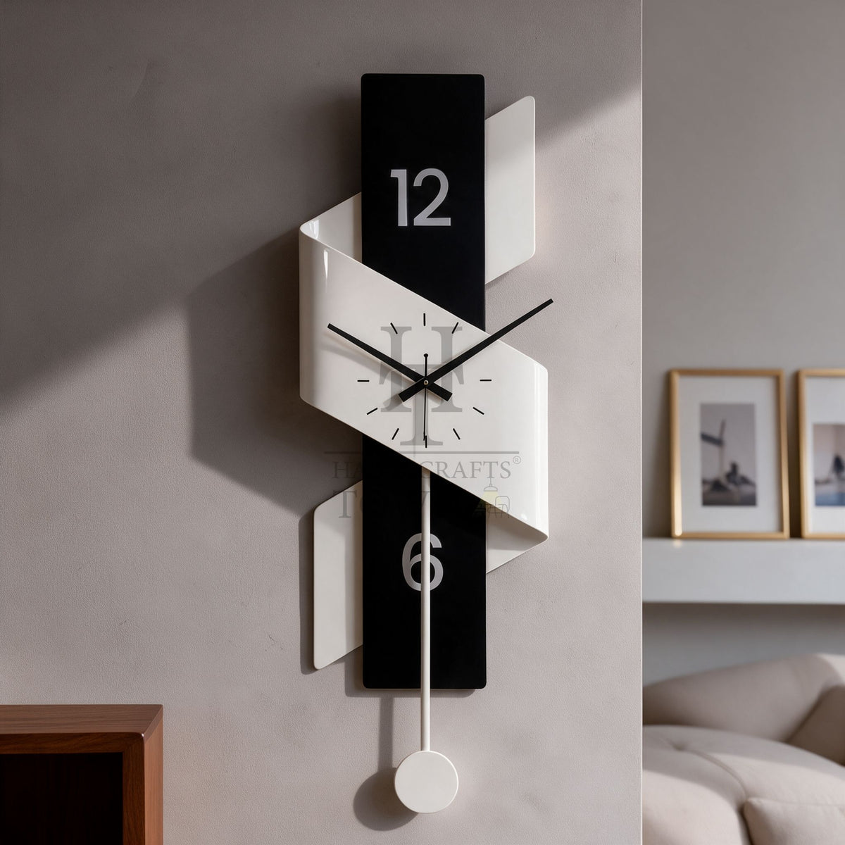The Noir Ribbon Wall Clock