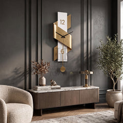 The Monochrome Ribbon Wall Clock
