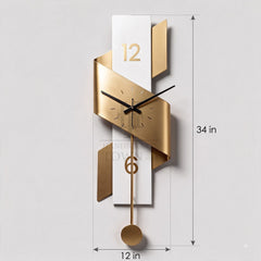 The Monochrome Ribbon Wall Clock