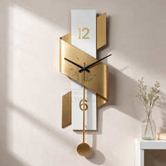 The Monochrome Ribbon Wall Clock