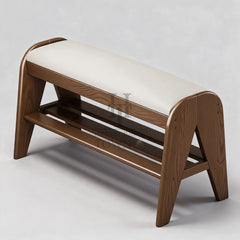 Verona Curved Wooden Shoe Bench
