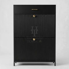 Linear Onyx Shoe Cabinet