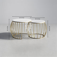 Round End Nesting Tables
