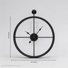 Black Round Wall clock