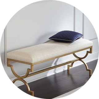 Designer seating bench for living room