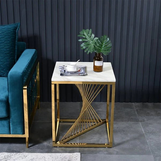 Swirling Elegance End Table