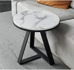 Black And White End Table