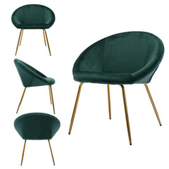 Forest Green Velvet Chair