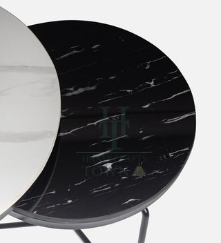 Minimalist Nesting Tables With Marble Top