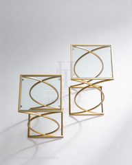 Lyra Pedestal Set of 2 Side Table