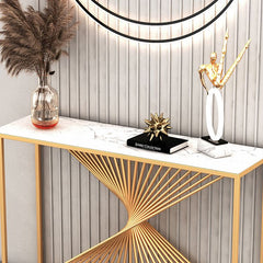 Swirlstar Metal Console Table