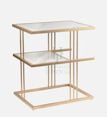 Metal Bedside table (Gold)