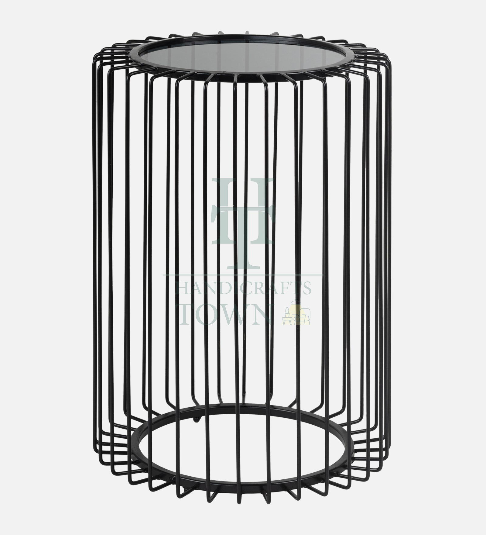 Metal Cage Side Table (Black) – Handicrafts Town
