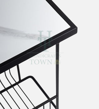 Metal Marble Magazine Holder (Black)