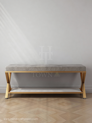 Metal Origami bench