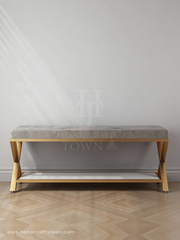 Metal Origami bench