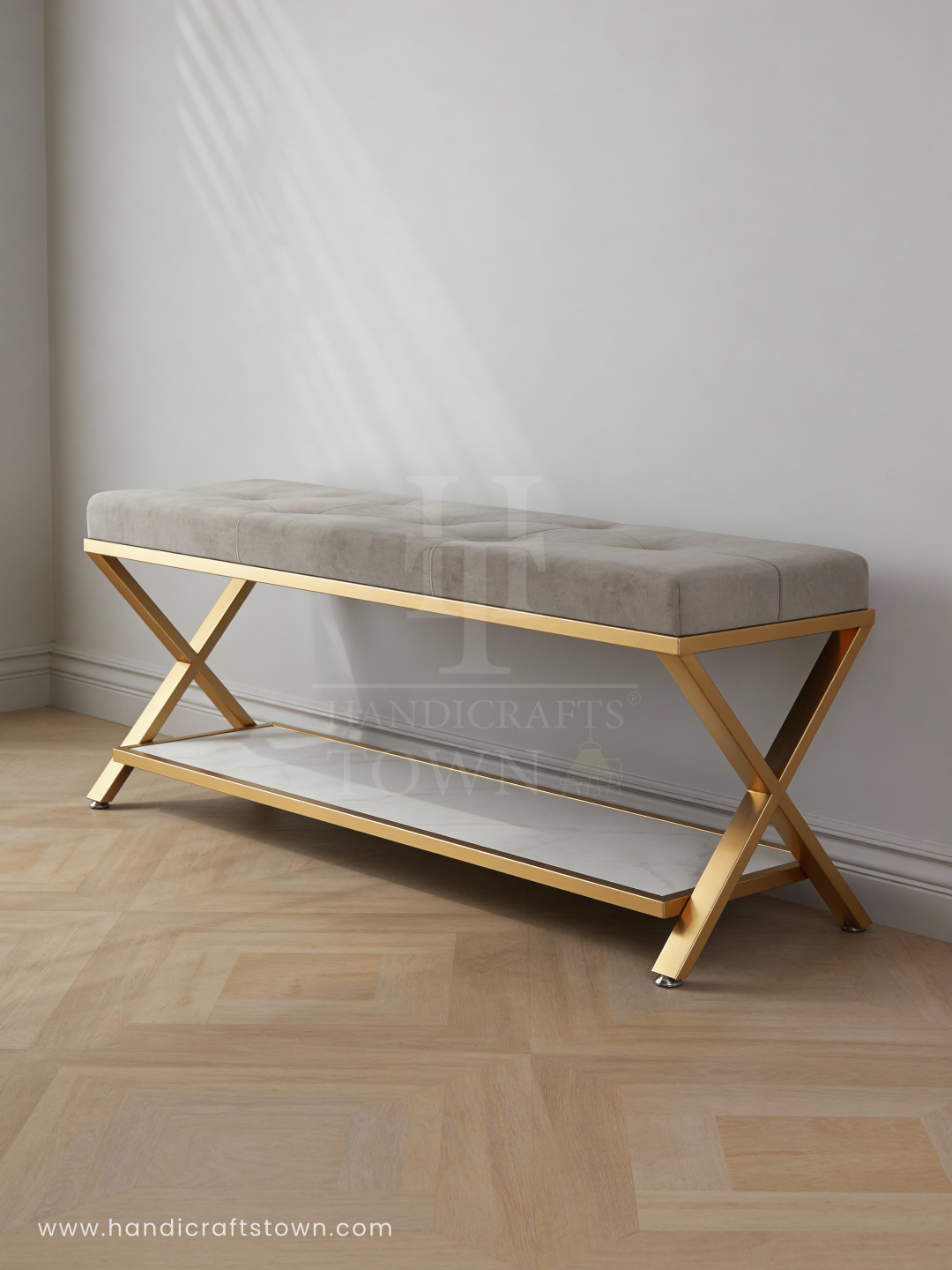 Metal Origami bench
