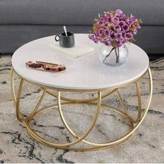 Gilded Globe Metal Coffee Table