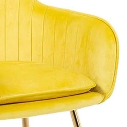 Yellow Lining Lounge Chair