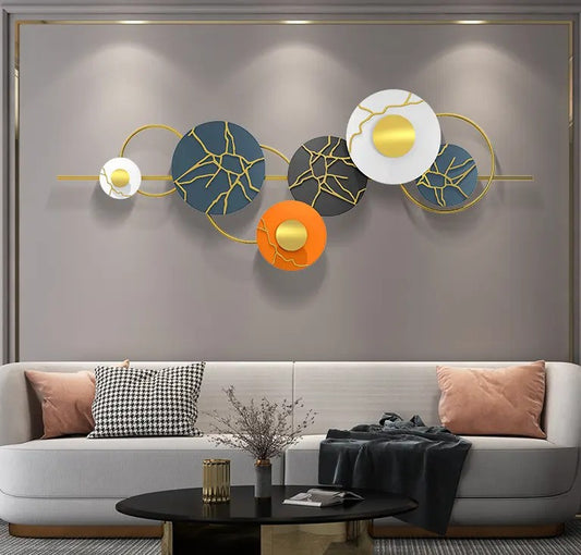 Geometric Elegance Metal Wall Art