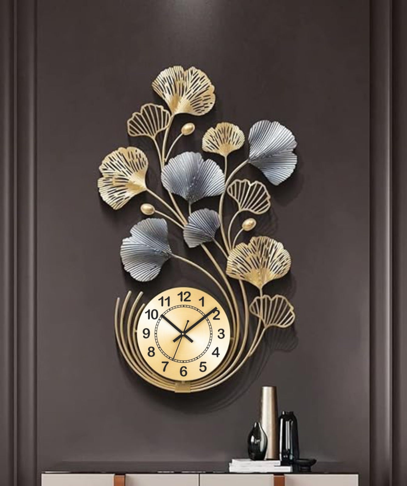 Flora  Metal Wall Clock