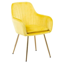 Yellow Lining Lounge Chair