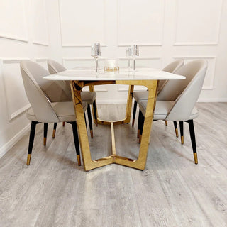 Starstruck Metal Dining Table with chairs