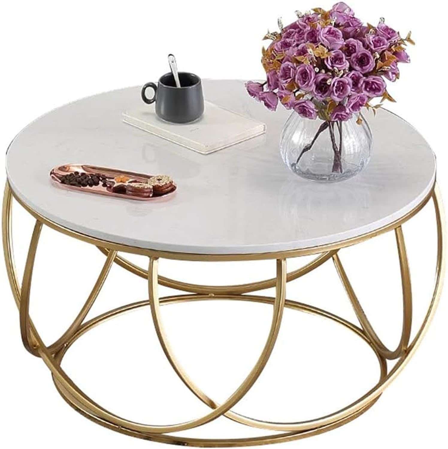 Gilded Globe Metal Coffee Table