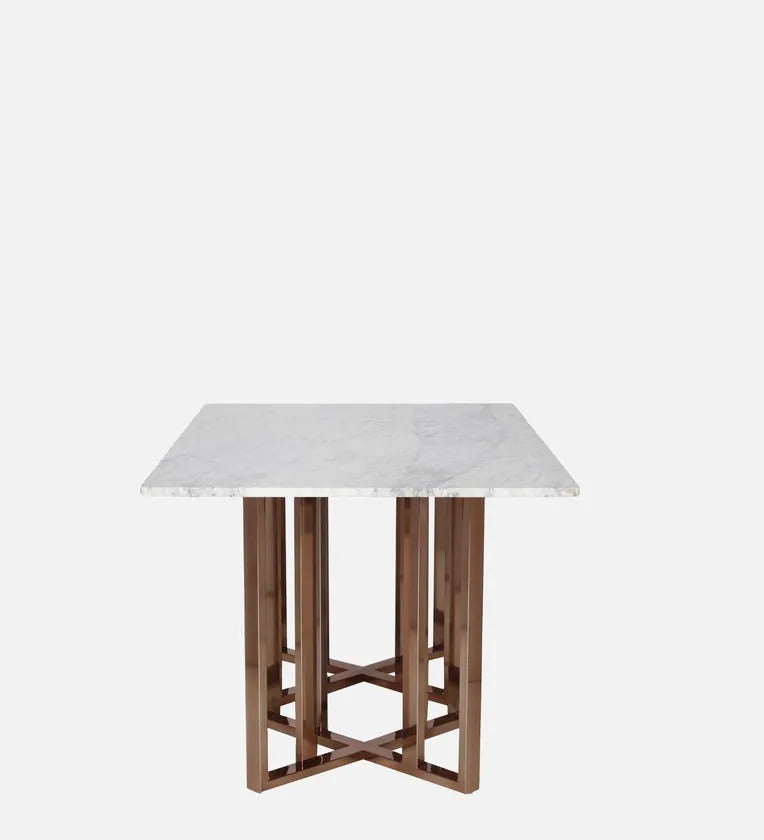 Constellation Metal Dining Table With Marble Top