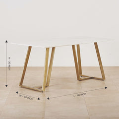 Convivial Metal Dining Table