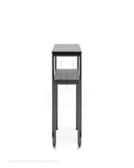 Black Crest Console Table