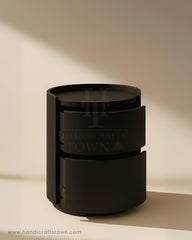 Black Sphere Side Table