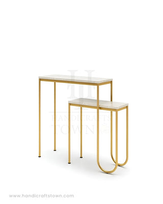 Golden Crest Console Table