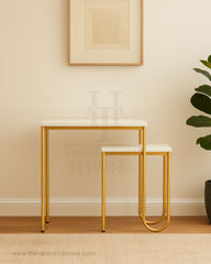 Golden Crest Console Table