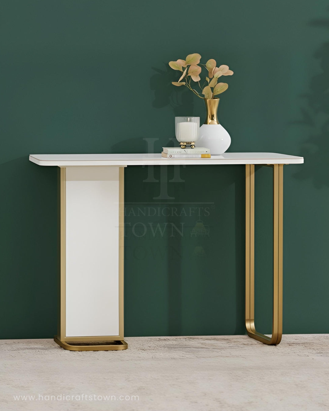 Frame And Console Golden Frame Console – Handicrafts Town