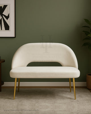 Stylish Scoop settee for home