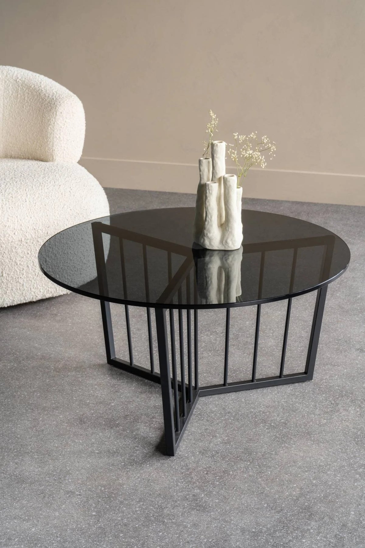 Striped Elegance Coffee Table