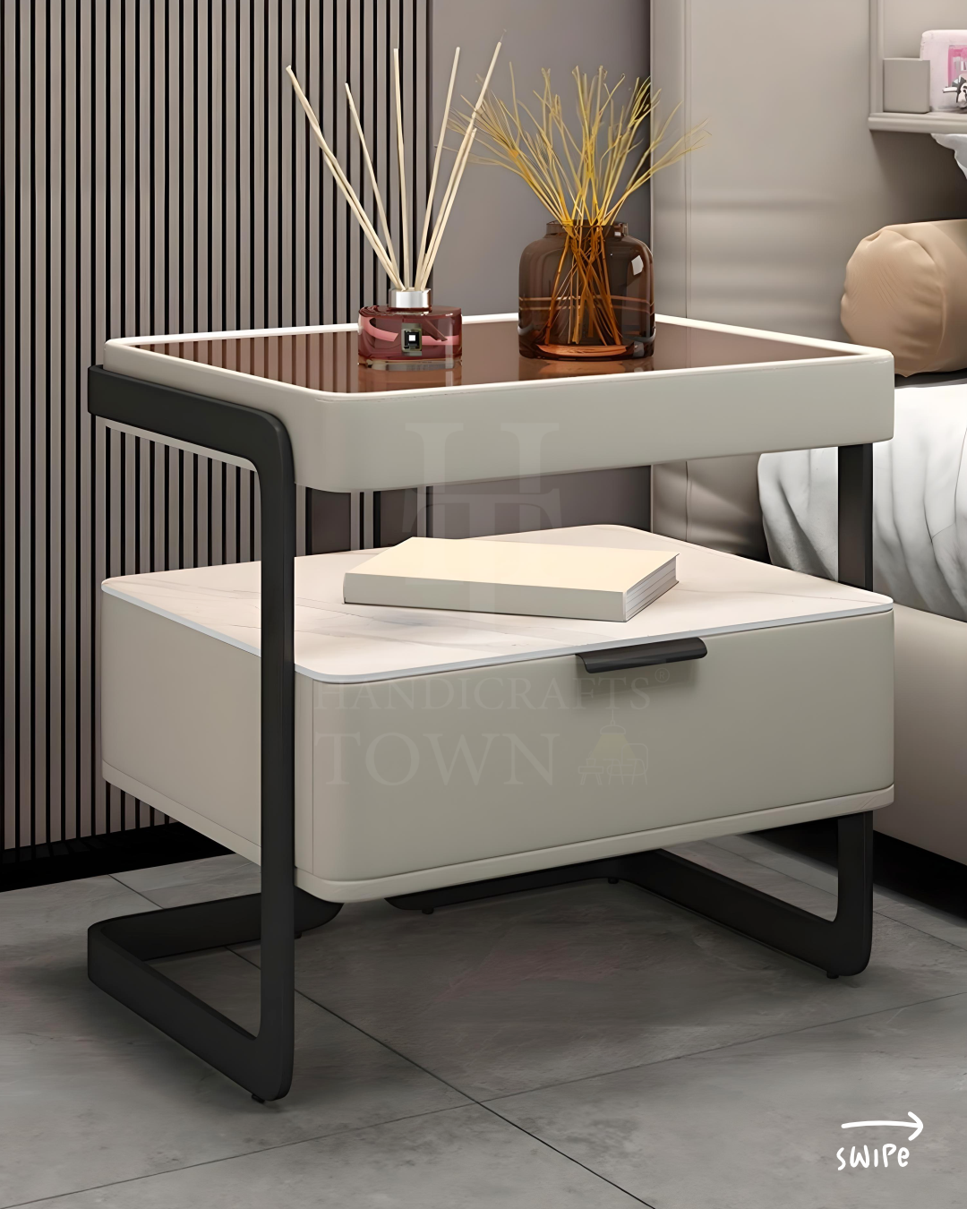 Casa Noir Bedside Table