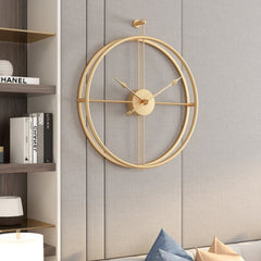 Gold round Wall clock