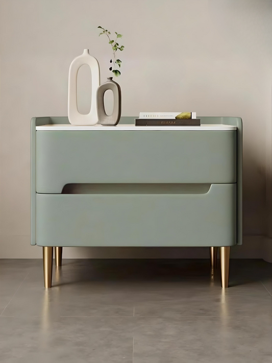Moss Glow Bedside Table