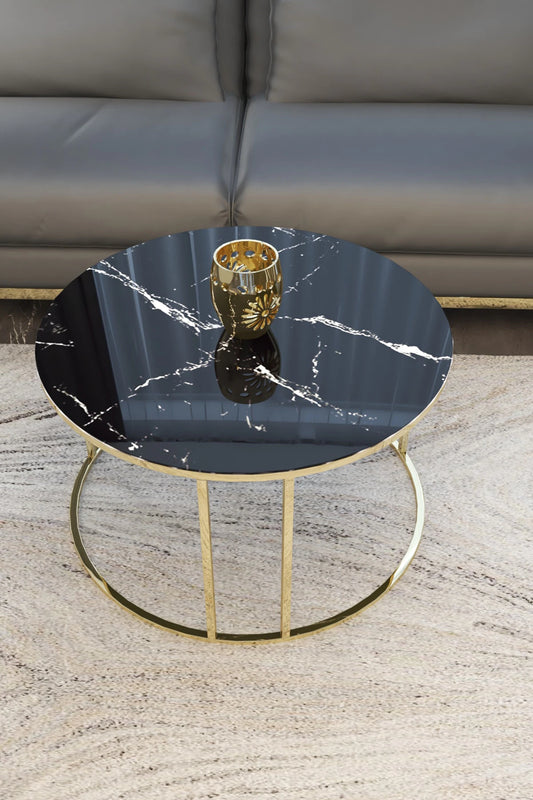 Handicrafts Town Black & Gold Coffee Table