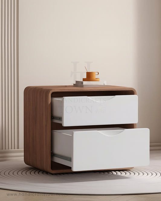 SoftEdge Duo Bedside Table