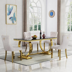 The Ring of Royalty Dining Table With Six Chairs