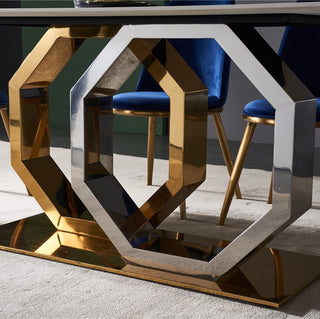 Emphasis Metal Dining Table With Chairs