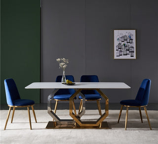 Emphasis Metal Dining Table With Chairs