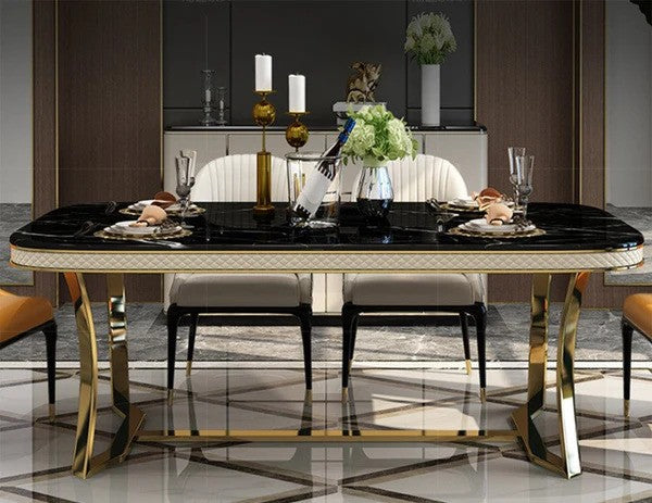 Royale Retreat Metal Dining Table With Chairs