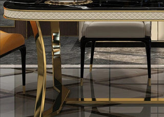 Luxury dining table with chairs