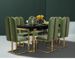 The Elegant Epicure Dining Table With 6 Chairs